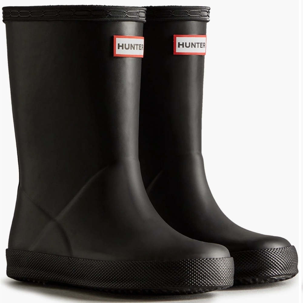 Hunter Classic Kids  Black Waterproof Boots